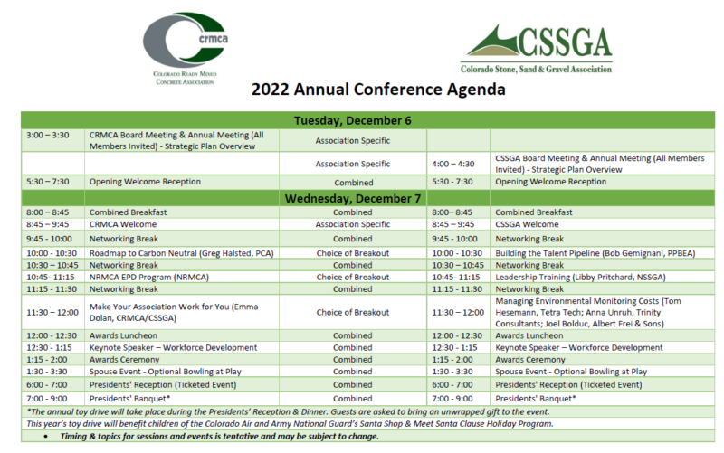 CRMCA/CSSGA 2022 Annual Conference - CRMCA